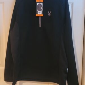 Spyder Men's Black Zip Up Sweater